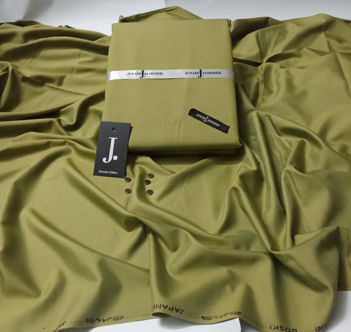 Italian Premium Boski–For Gents Shalwar Kameez-Summer & Winter (Royal Mehndi)